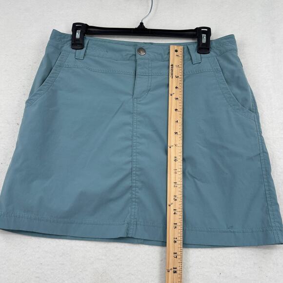 Eddie Bauer Travex Skort Size 6 Turquoise Blue Skirt with Built in Shorts Lining - Picture 10 of 11